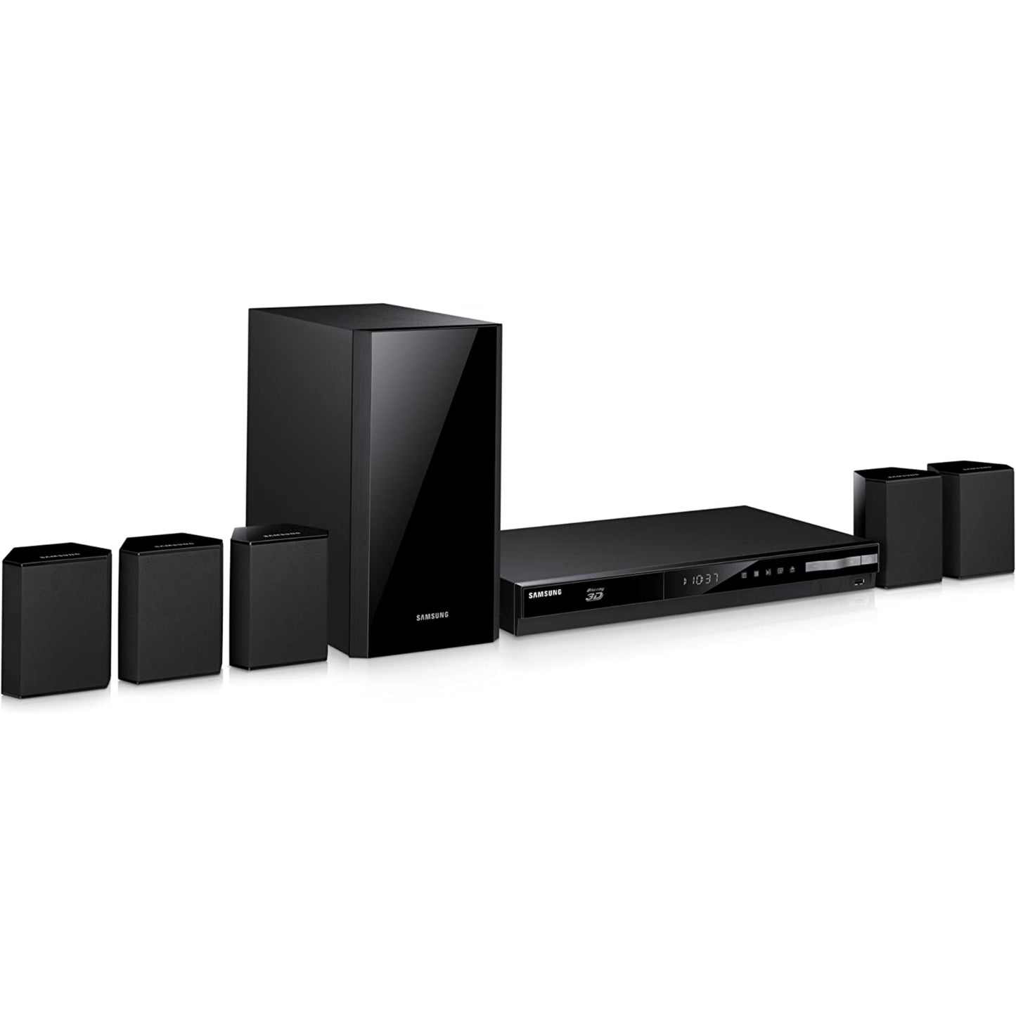 Samsung HT-F4500 5.1Ch 500Watts Blu-ray 3D DVD Home Theater Complete Set (USB, Aux, FM, Optical, HDMI) - Foreign Used