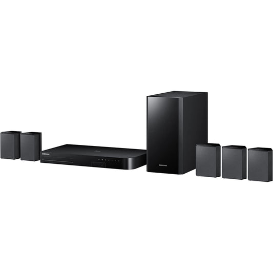 Samsung HT-J4500 5.1Ch 500Watts Smart Bluetooth Blu-ray 3D DVD Home Theater Complete Set (Built-in WiFi) - Foreign Used