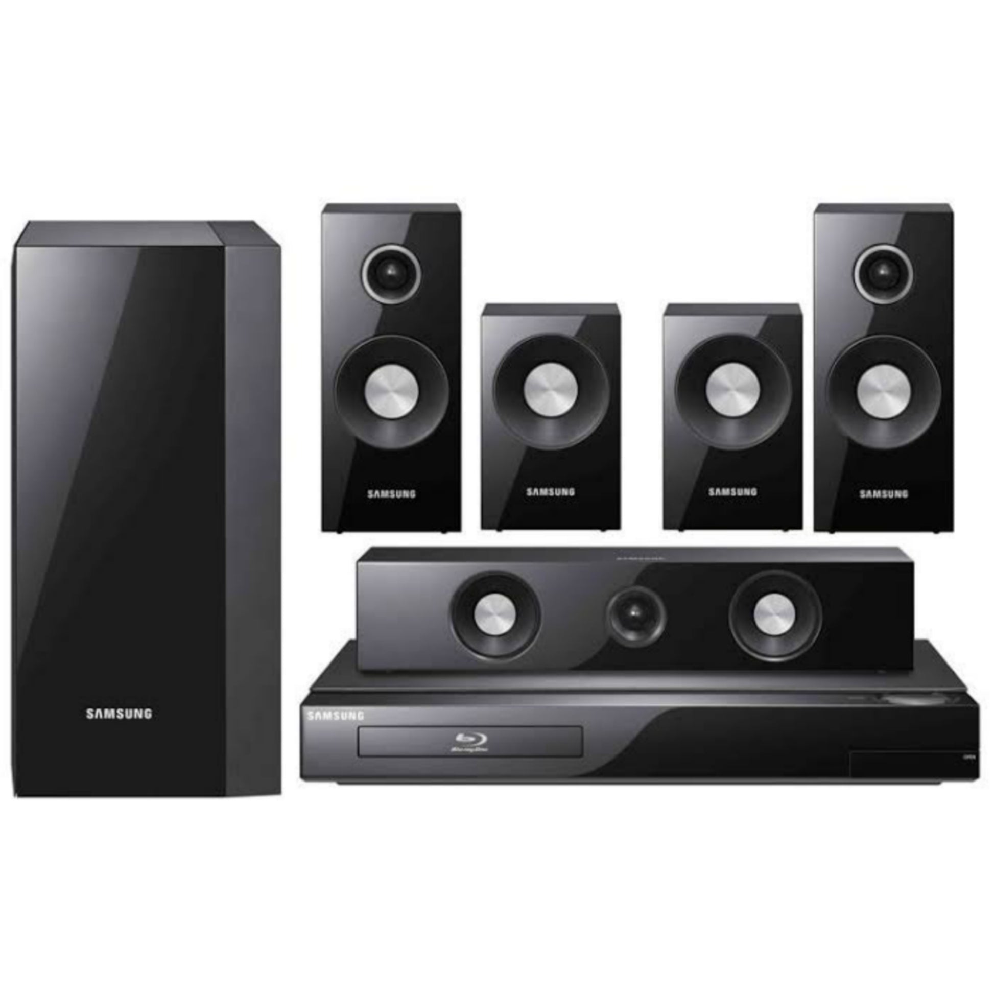 Samsung HT-C5900 1000Watts Blu-ray 3D DVD Home Theater Complete Set - Foreign Used