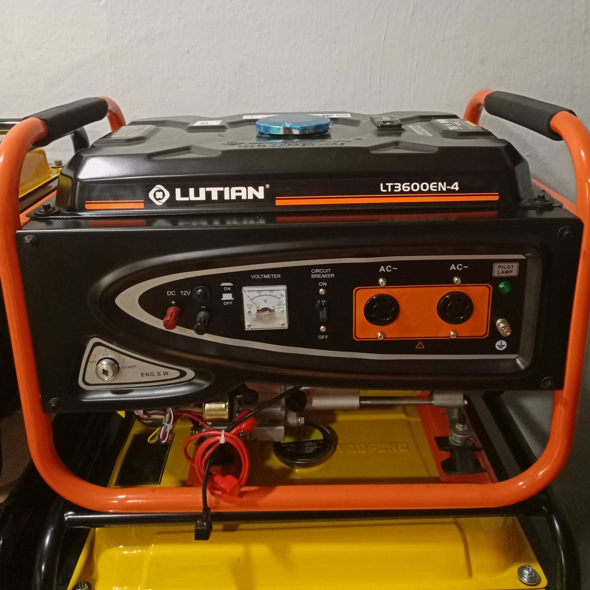Lutian LT3600EN-4 3.2KVA 100% Copper Key Start Gasoline Generator