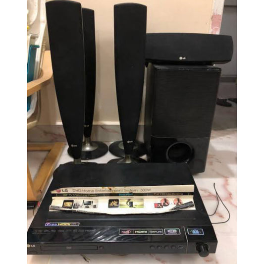LG HT554TM-A2 5.1Ch 500W Tall boy DVD Home Theater System - Foreign Used
