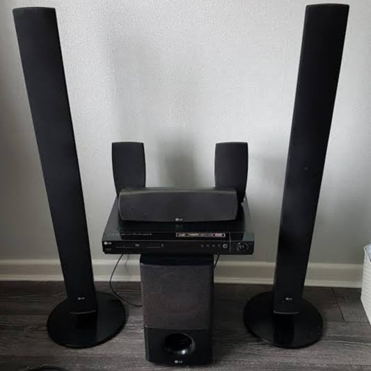 LG HT554PH 5.1Ch 500W Tower DVD Home Theater System - Foreign Used