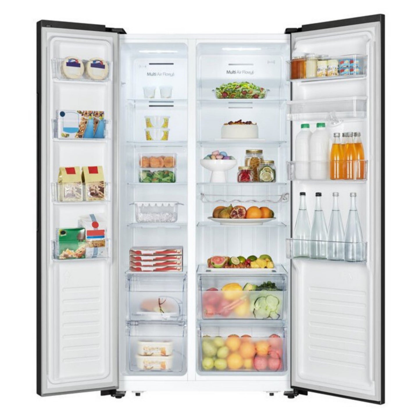 Hisense REF 67WSBG 508L Side by Side Refrigerator with LED display + 1 Year Warranty - Brand New