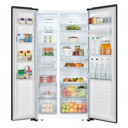 Hisense REF 67WSBG 508L Side by Side Refrigerator with LED display + 1 Year Warranty - Brand New