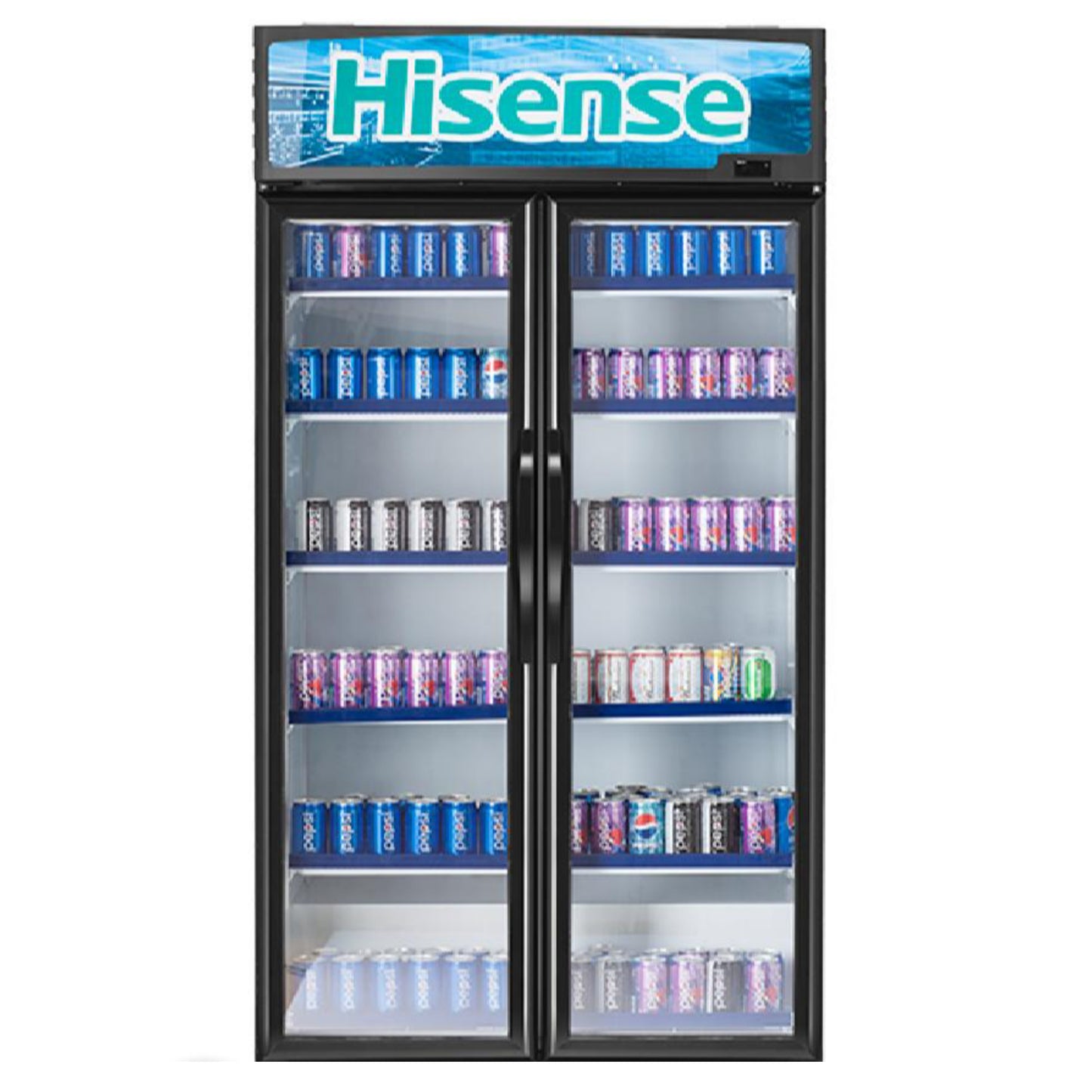 Hisense FL 99FC 758L Double Door Showcase Beverage Chiller + 1 Year Warranty - Brand New