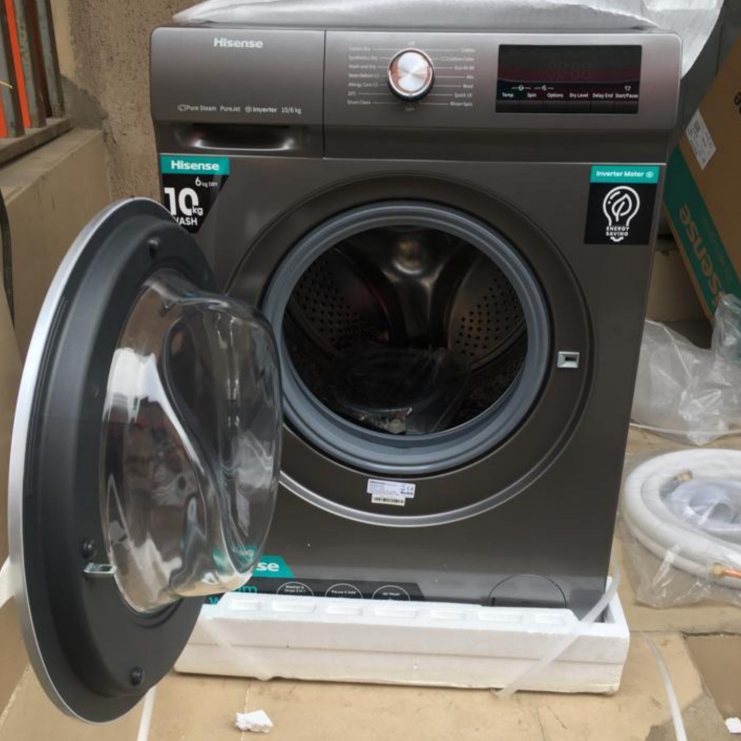 Hisense WM1014-WDQY 10kg Washer and 6kg Dryer Front Load Automatic Smart Inverter Washing Machine - Brand New