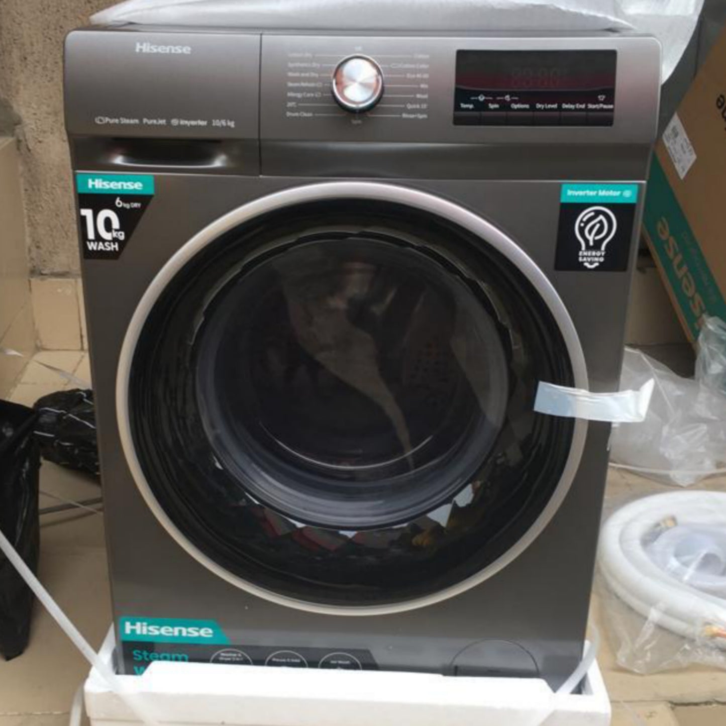 Hisense WM1014-WDQY 10kg Washer and 6kg Dryer Front Load Automatic Smart Inverter Washing Machine - Brand New