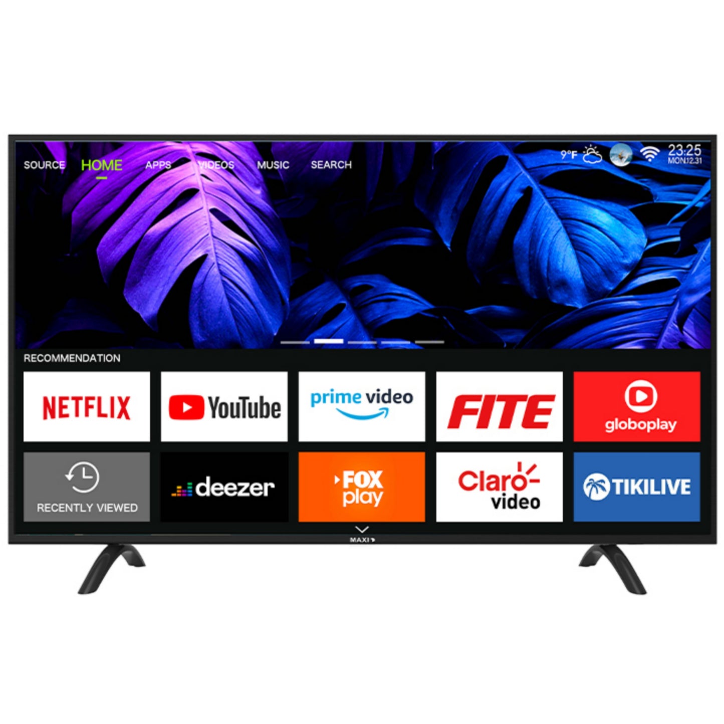 Maxi 55 Inch 55D2010S Smart 4K UHD LED TV + Built-in WiFi, Miracast - Brand New
