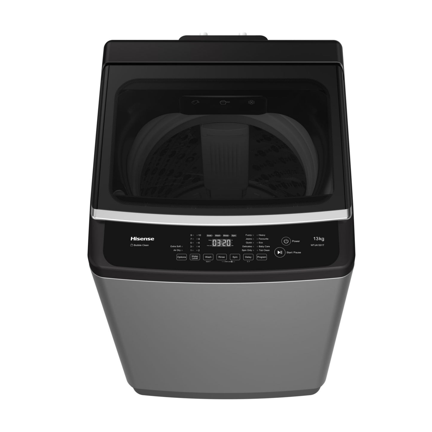 Hisense WM1102T-WTJA 10.5kg Smart Control, Top Load Automatic Washing Machine - Brand New